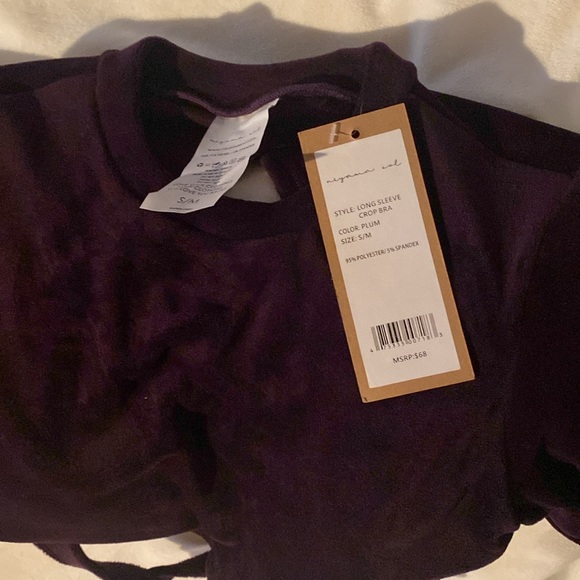 Long Sleeve Crop Bra - Picture 2 of 2